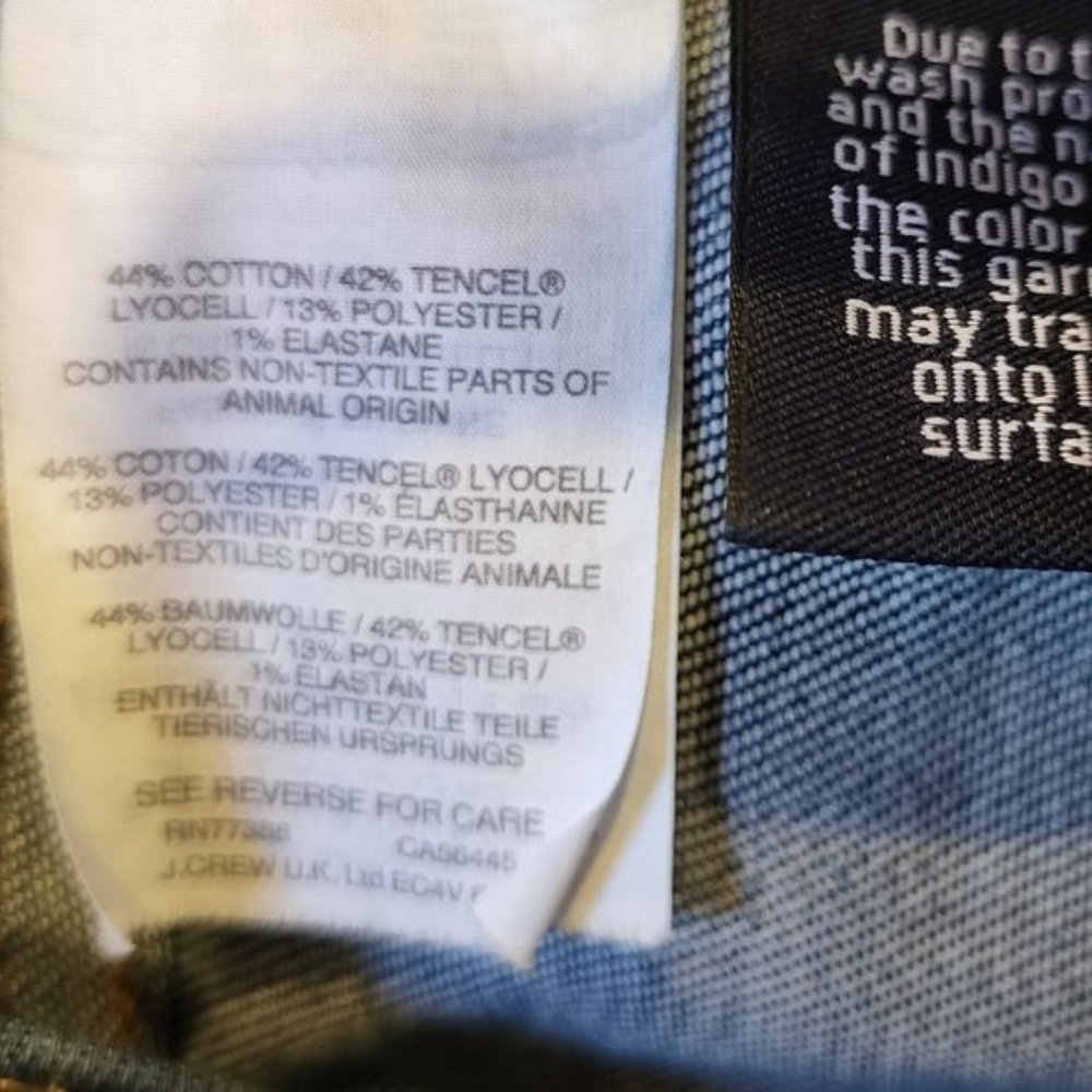 Madewell 9" inch High Rise Skinny Dark Blue Denim Jeans, Size 24, GUC - Picture 7 of 9